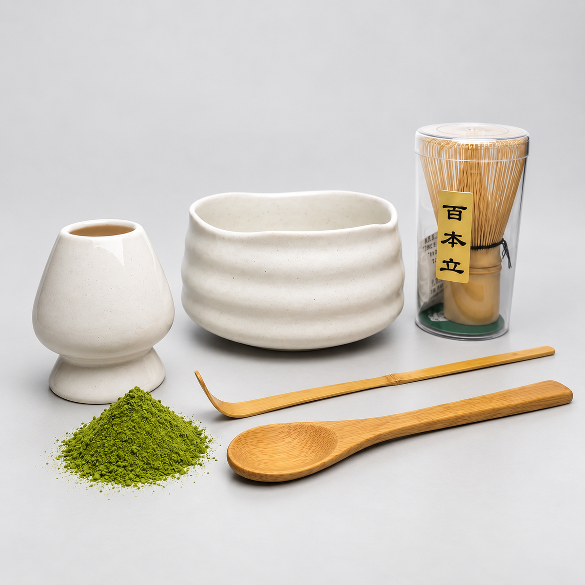 Coffret et accessoires de matcha AOMUNE